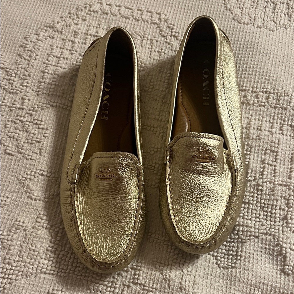 Coach Metallic Gold Women's Loafers